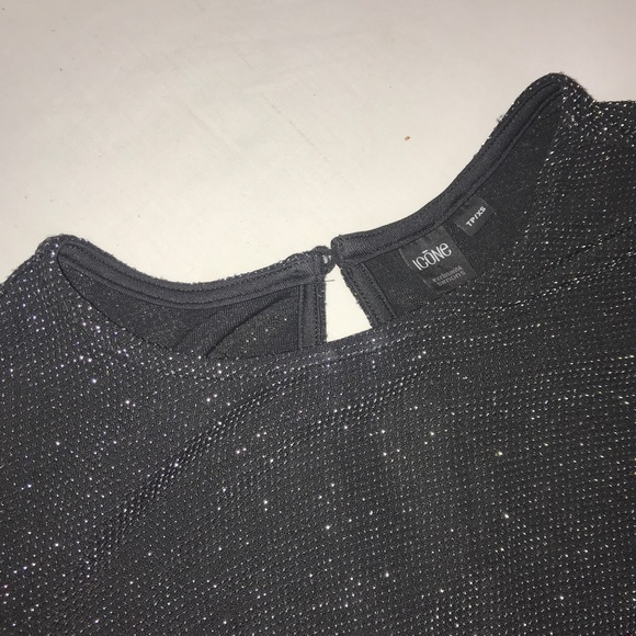 ICONE Black Starry Sparkle Stretchy Short Sleeve - Picture 9 of 10